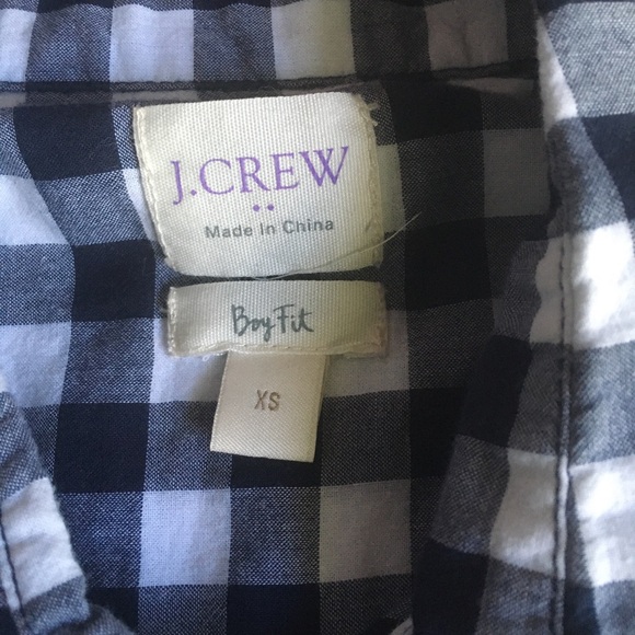 Wet Seal & J.Crew Plaid and Checkered Button Up Blouse Top Lot of 2 Size Small - Picture 5 of 11